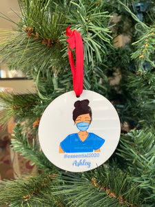 Female  Essential Nurse Ornament