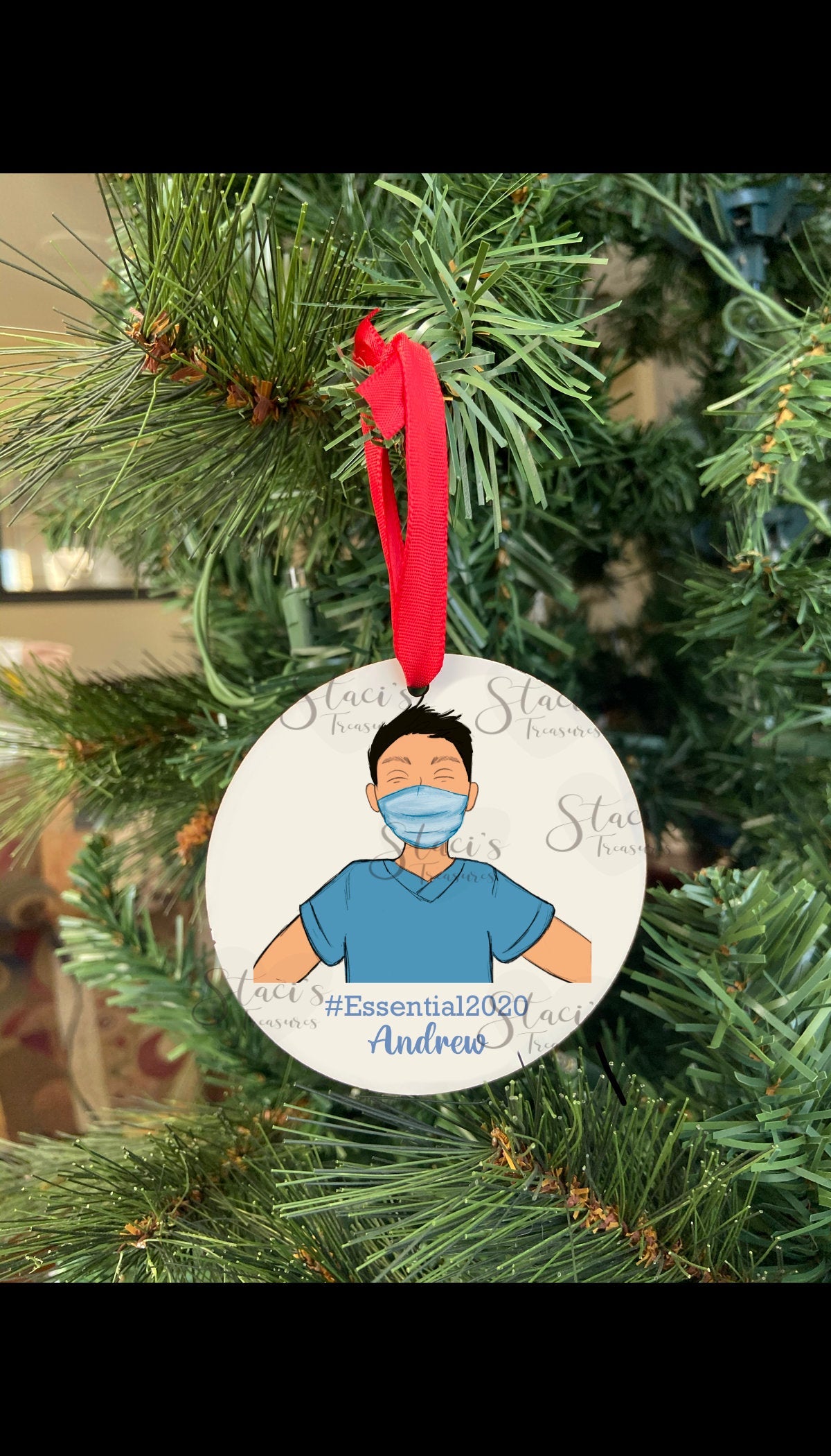 Male Nurse  Essential Ornament 2020