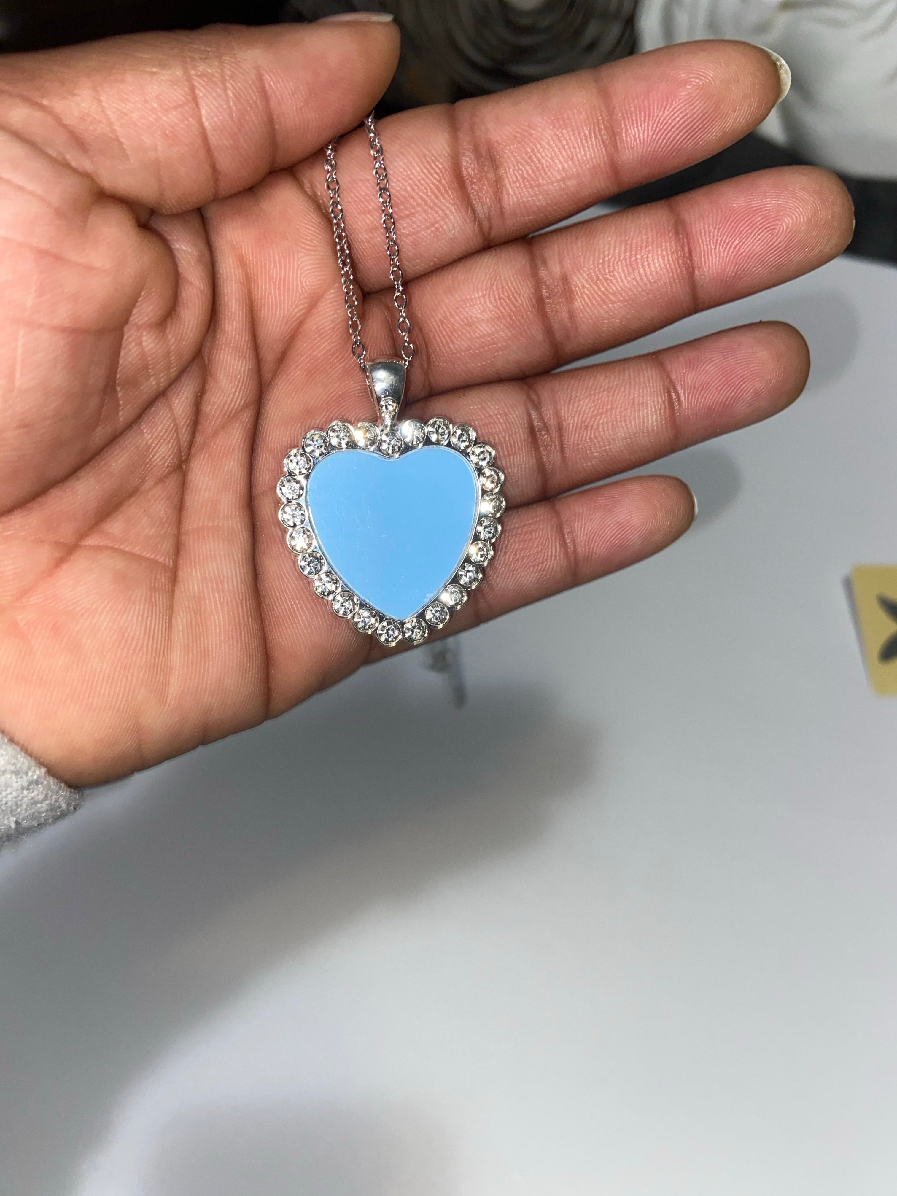 Custom Photo Heart Necklace